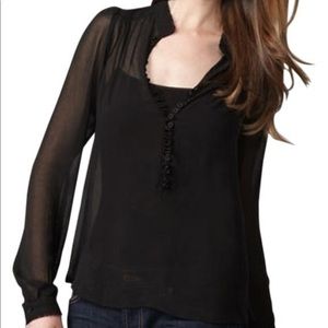 Patterson J Kincaid Black Blouse- S